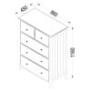 Holly Children’s Chest of Drawers Dimensions