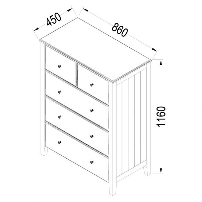Holly Childrens Chest Of Drawers Kids Bedroom Furniture FADS