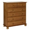 copenhagen-pine chest of drawers 2 + 4