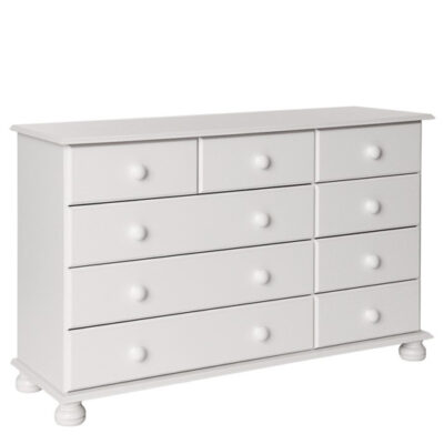 Copenhagen 9 drawer chest white