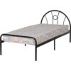 nova black metal single bed frame