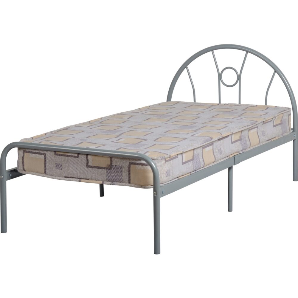 Nova silver single bed