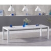 Henry extending white high gloss 6-10 seat dining table 174-264 cm
