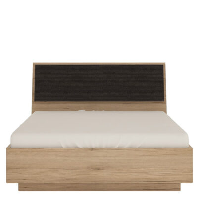 Metro oak effect ottoman bed