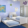 Willow Bed Integrated Trundle Bed