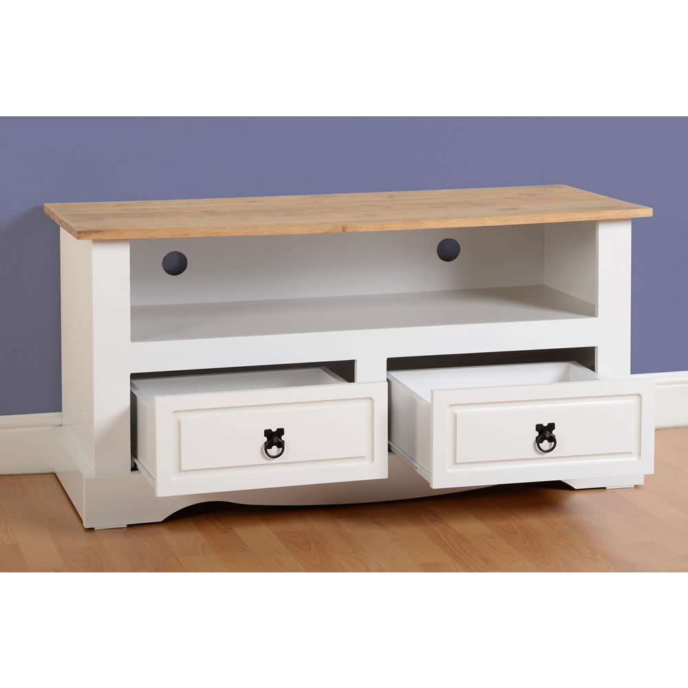 White pine cheap tv stand