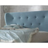 Camille Duck Egg Blue Fabric Bed Frame Headboard