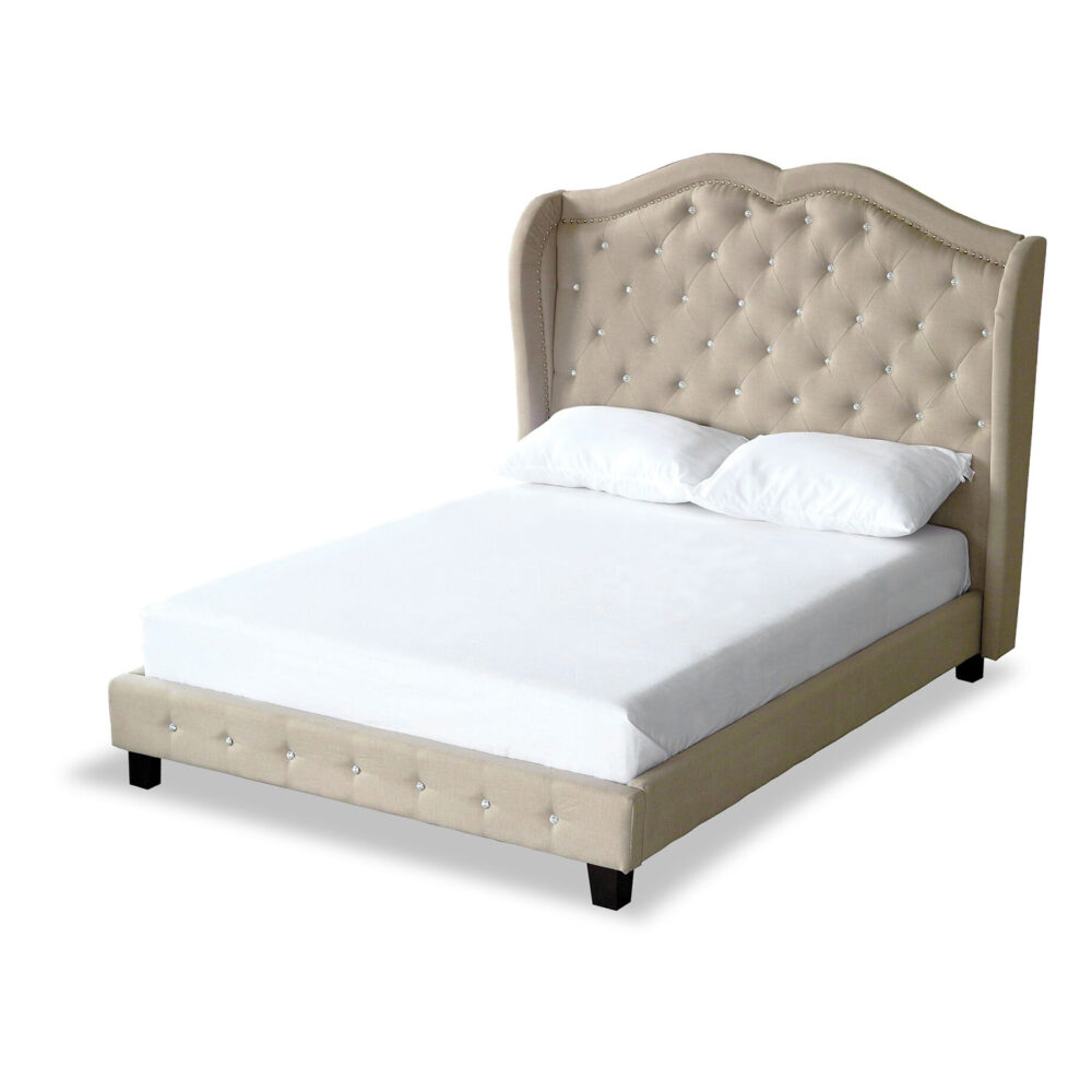 Bardot Soft Beige Bed Frame