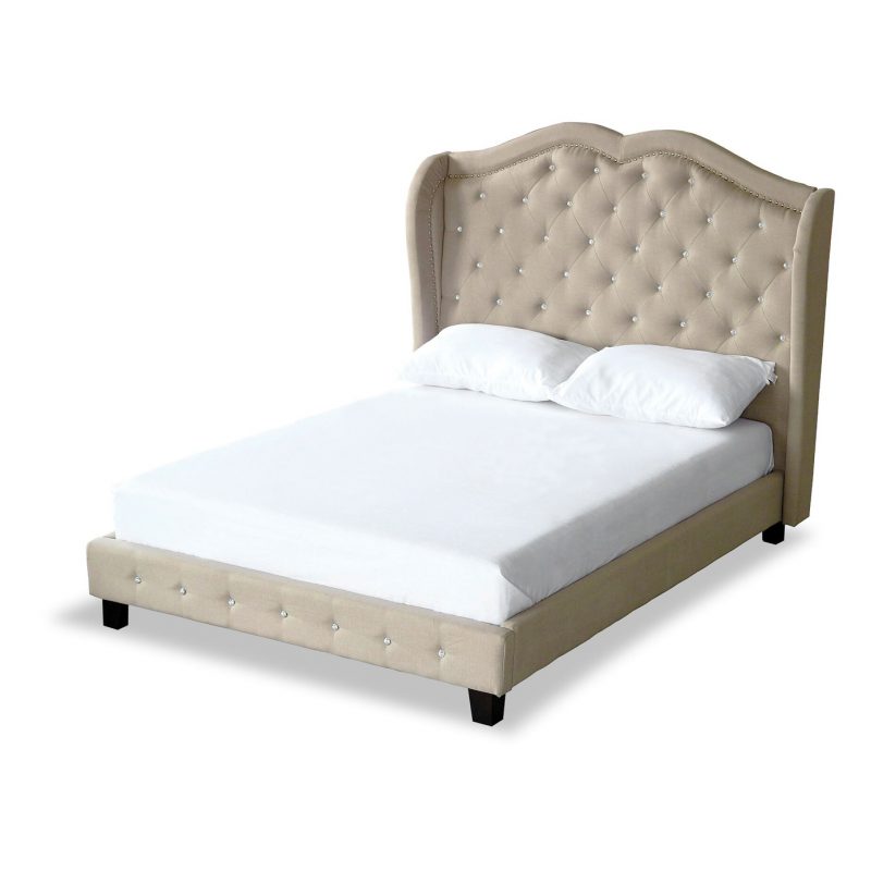 Buy Bardot Soft Beige Bed Frame Double & King Beds FADS