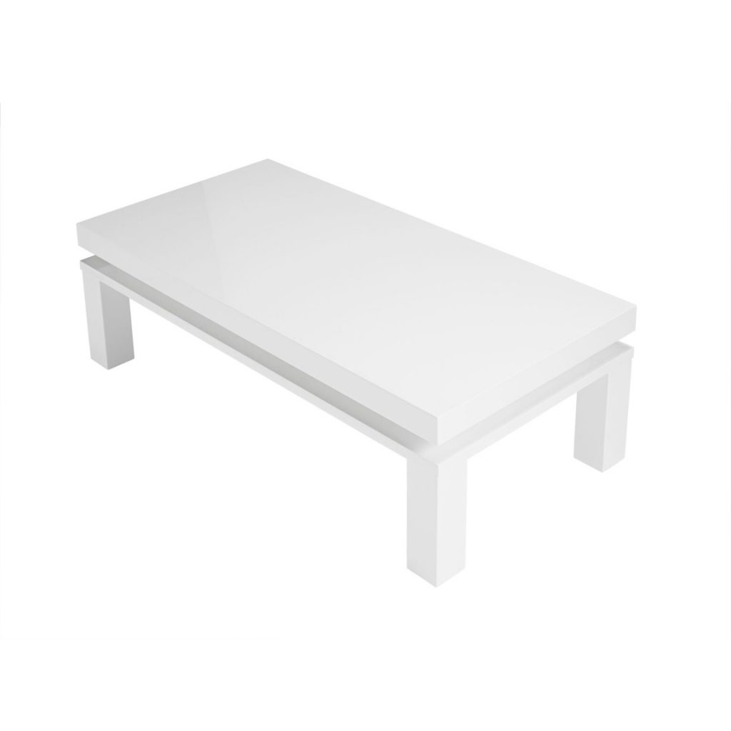 Block High White Gloss Coffee Table White Gloss from FADS