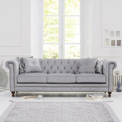 Oslo 2 Seater Sofa Oatmeal Scandi Style FADS.co.uk