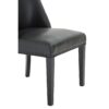 Rodeo Dining Chair Black Faux Leather Black Cowhide 1