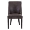 Rodeo Dining Chair Brown Faux Leather Brown Cowhide