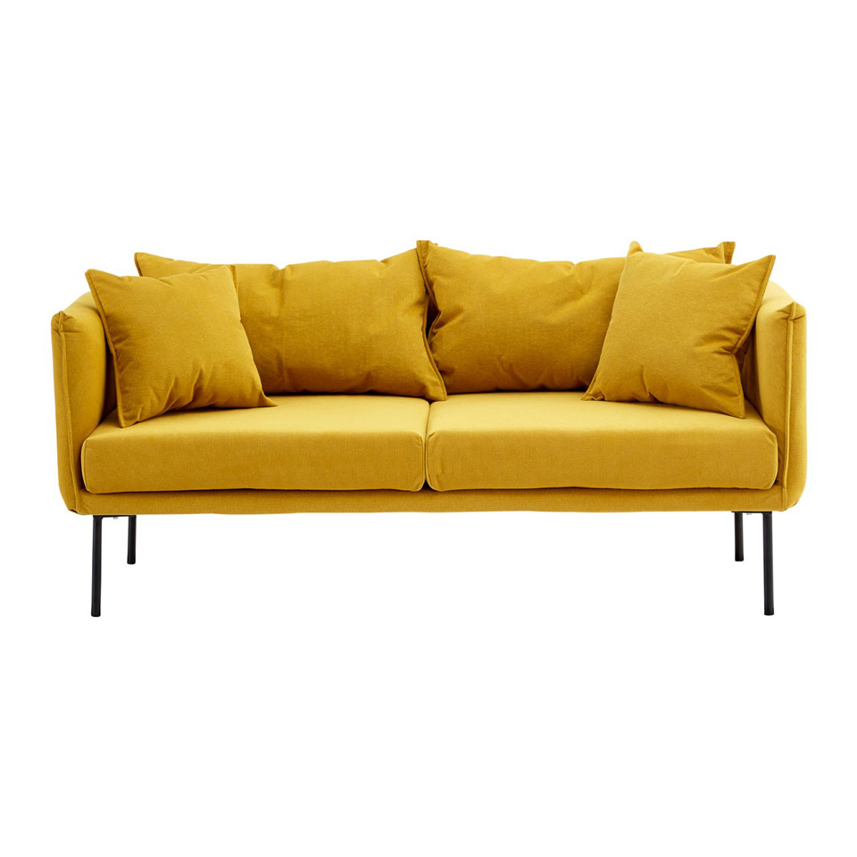 Kolding 2 Seater Sofa Yellow Or Grey Two Seater Sofas Fads