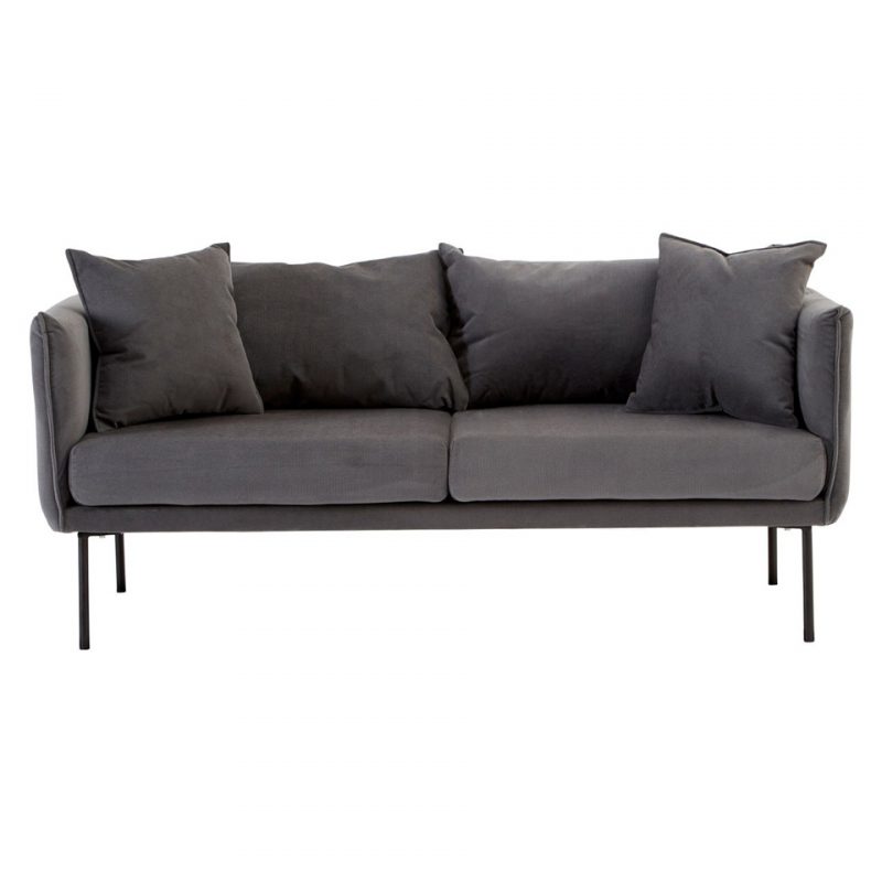 Oslo Grey Fabric Sofa & Birchwood Frame Modern Living FADS