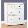 corona white chest - 4 drawers