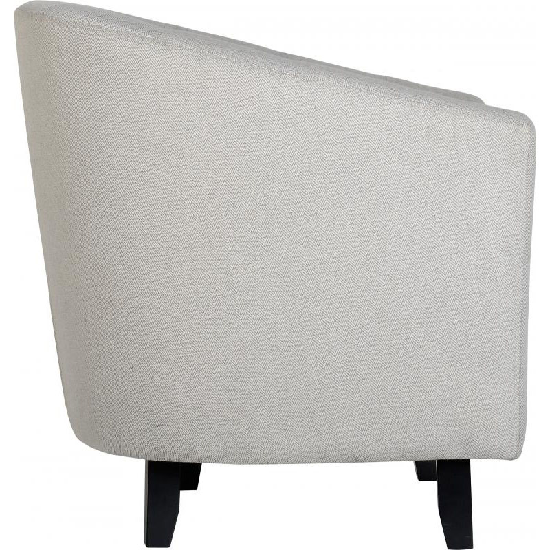 Hammond Fabric Tub Chair Grey Side