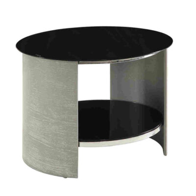 Grey Round Lamp Table San Marino