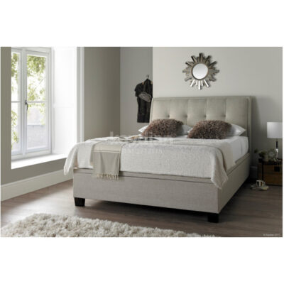 Accent Ottoman Fabric Storage Bed