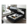 Accent Ottoman Storage Bed Slate Open