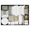 Accent Ottoman Fabric Storage Bed