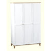 arcadia white 3 door wardrobe