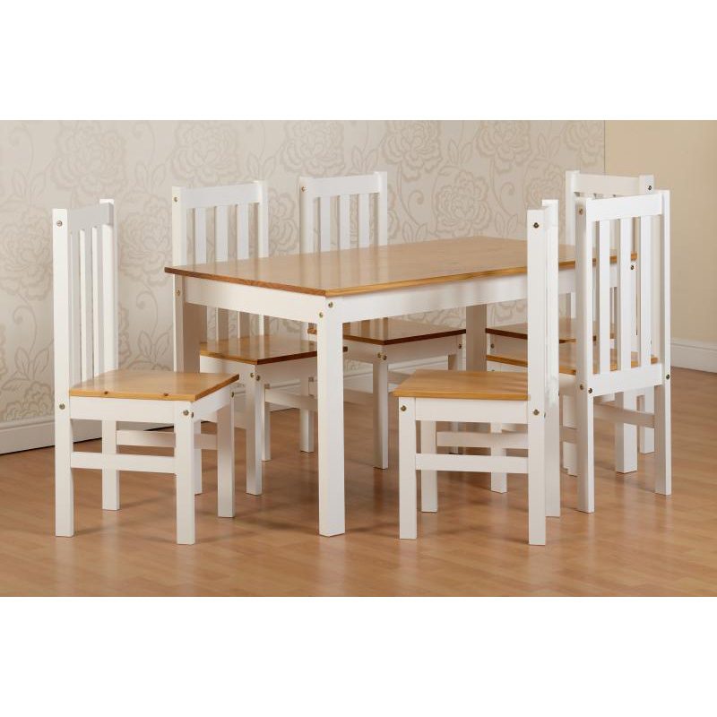 Ludlow White Painted Dining Set Wooden Dining Set FADS