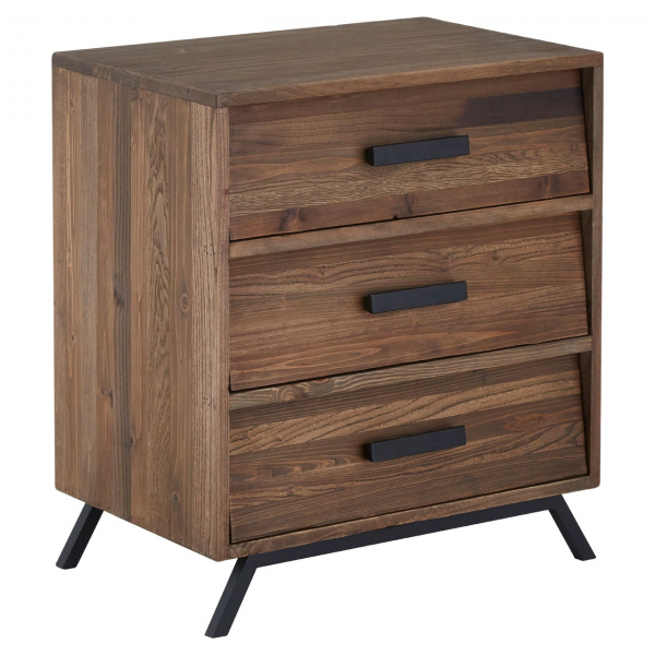 Brooklyn Dark Wood Bedside Table | Bedroom Furniture | FADS