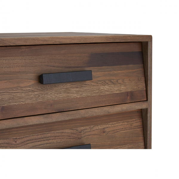 Brooklyn Dark Wood Bedside Table Bedroom Furniture FADS