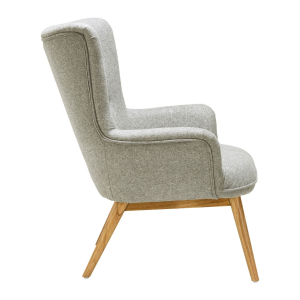 Grey Fabric Armchair Up To, Fabric Arm Chairs