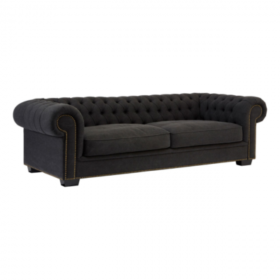 Lincoln Dark Grey 3 Seater Sofa