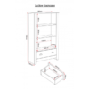 square_ludlow white painted bookcase dimensions