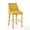 Vivian Yellow Studded Bar Chair