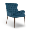 Tador Blue Brushed Velvet Accent Chair