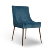 Tabor Blue Brushed Velvet Dining Chair