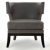 Kensington Townhouse Grey Leather Chair