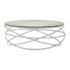 Monroe Clear Tempered Glass Coffee Table
