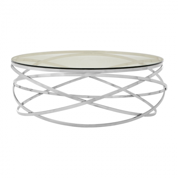 Monroe Clear Tempered Glass Coffee Table FADS