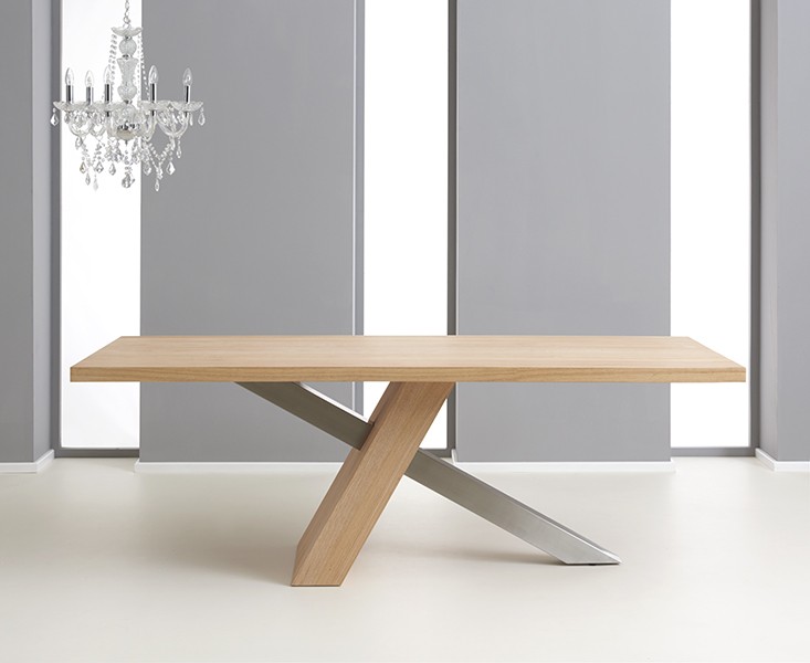 Montana 195 cm Oak Veneer Dining Table Dining Tables FADS