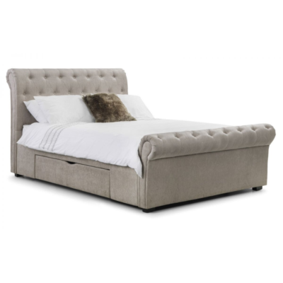 Ravello Mink Fabric Storage Bed