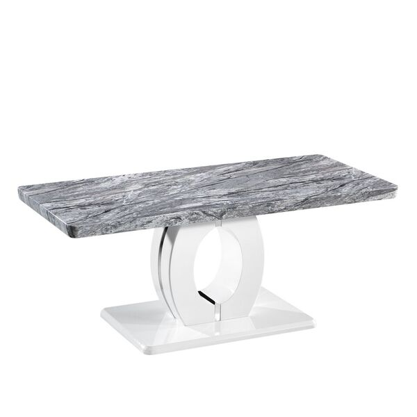 Dining Table And Chairs Marble Effect Off 51