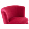 square_Pink Plush Velvet Round Chair Top