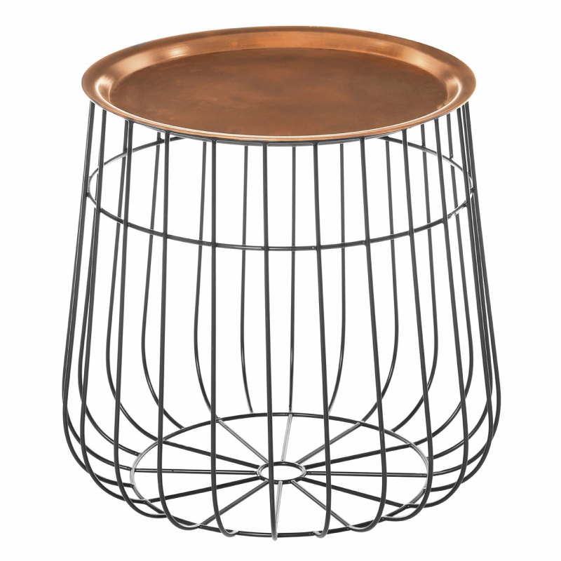 Tamplar Copper Side Table Living Furniture FADS