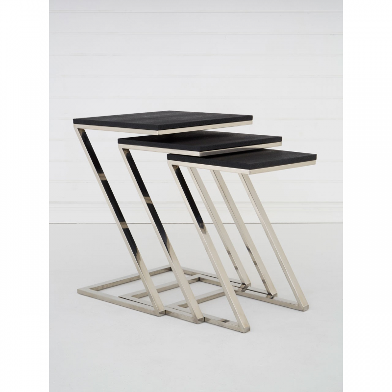 Black and silver nest of tables deals