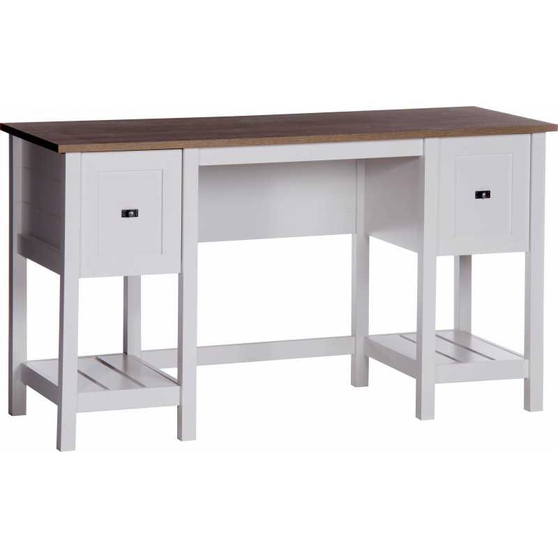 Shaker Style Desk Soft White 1