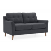Olten 2 Seater Charcoal – Angle