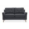 Olten Charcoal Fabric 2 Seater Sofa