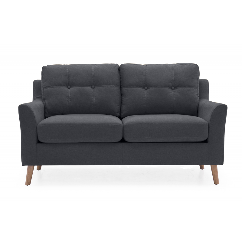 Olten Charcoal Fabric 2 Seater Sofa
