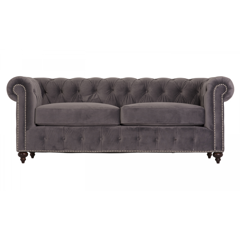 Porter Purple Velvet 3 Seater Sofa