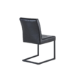 Raffle Leather Black Dining Chair